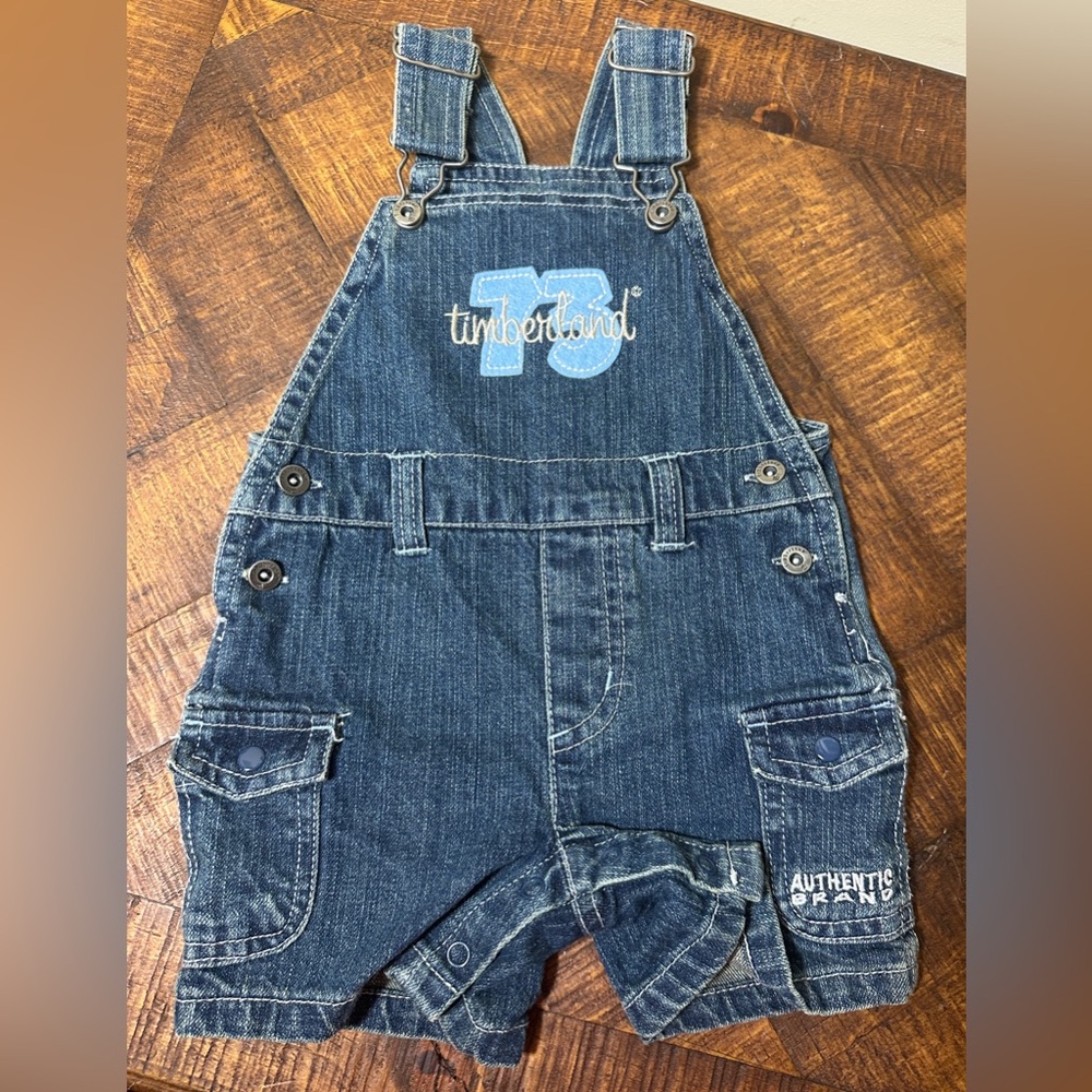 Timberland Boys 6-9 months Denim Overalls